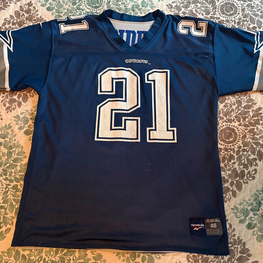 Reversible Reebok Blue Dallas Cowboys Jersey with White Details Men’s Size 48